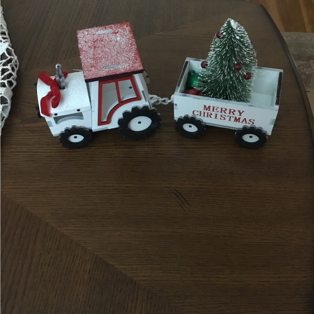 Merry Christmas tractor/train